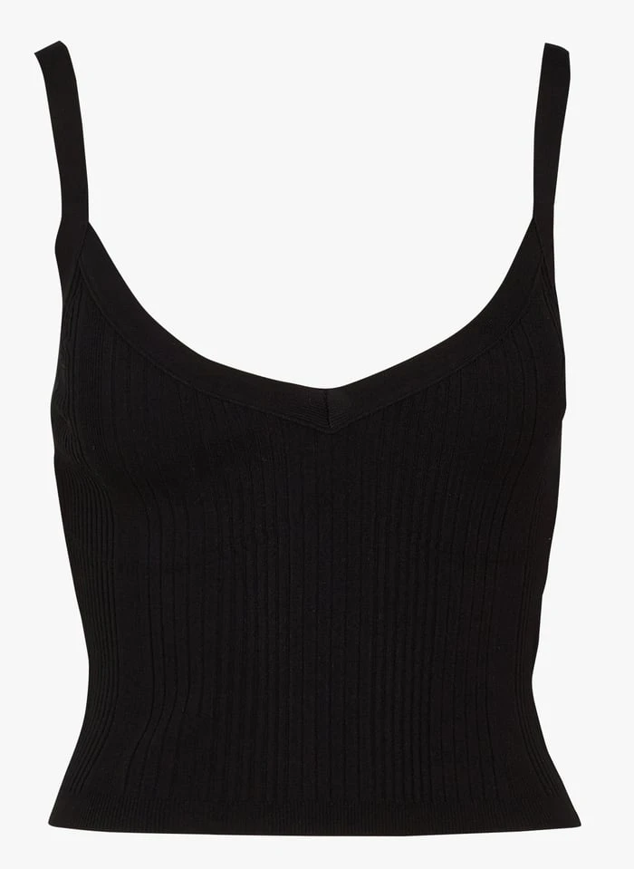 IRO POSALA - Top Met V-hals En Schouderbandjes | Zwart 3 IRO POSALA - Top Met V-hals En Schouderbandjes | Zwart - Afbeelding 3