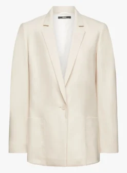 ESPRIT Rechte Blazer | Beige -Kleding Winkel 4060179