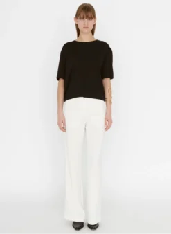 ZAPA TREY - T-shirt Met Ronde Hals En Open Detail Op De Rug | Zwart -Kleding Winkel 4062117