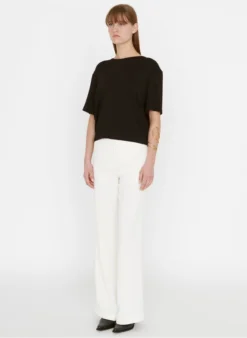 ZAPA TREY - T-shirt Met Ronde Hals En Open Detail Op De Rug | Zwart -Kleding Winkel 4062120