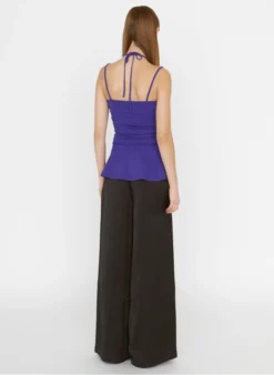 ZAPA TRENDA - Mouwloze Top Met Plooitjes | Violet -Kleding Winkel 4062538