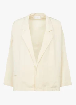 BALI - Oversized Blazer Van Gemengde Viscose | Beige -Kleding Winkel 4073601