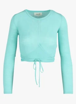 RUTH - Korte, Wollen Top | Blauw -Kleding Winkel 4081453