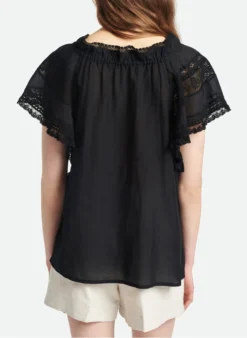 Vanessa Bruno AVA - Blouse Van Kant En Katoen | Zwart -Kleding Winkel 4088215