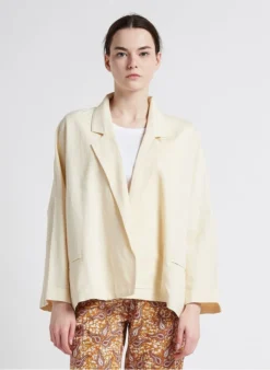 BALI - Oversized Blazer Van Gemengde Viscose | Beige
