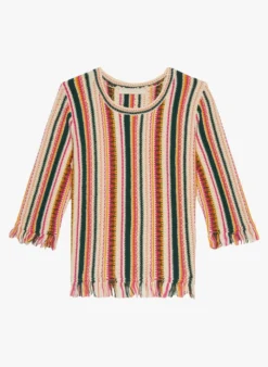 Vanessa Bruno AMIRA - Gestreepte Blouse Katoenblend | Veelkleurig -Kleding Winkel 4090411