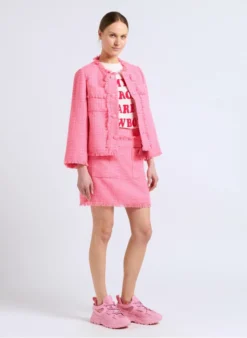 ESSENTIEL ANTWERP DASHING - Kort Tweedjasje | Roze -Kleding Winkel 4092488