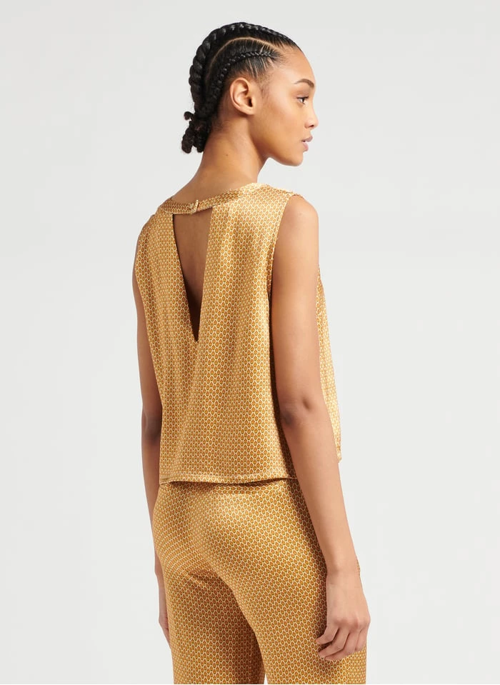 SEE U SOON Top Met Ronde Hals En Print | Oranje 2 SEE U SOON Top Met Ronde Hals En Print | Oranje - Afbeelding 2