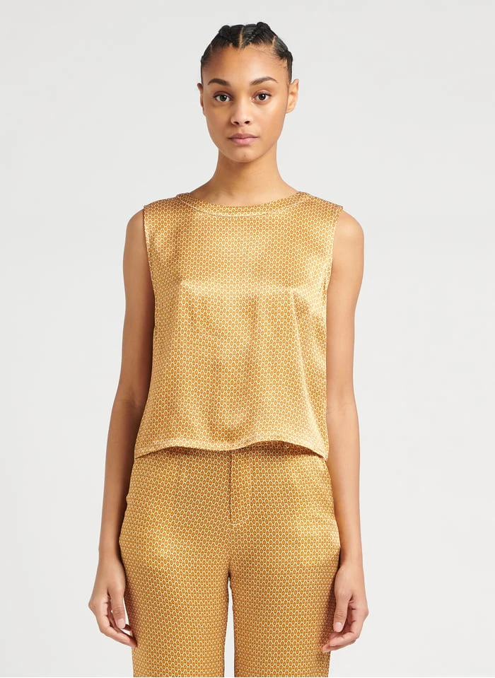 SEE U SOON Top Met Ronde Hals En Print | Oranje 1 SEE U SOON Top Met Ronde Hals En Print | Oranje