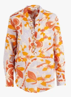 BATMAN - Ruimvallende, Katoenen Blouse | Violet -Kleding Winkel 4100102