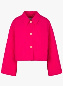 CLOSED Oversized, Gewatteerd Jasje | Roze -Kleding Winkel 4100566
