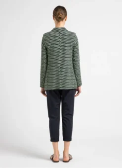 Ikks Jasje Met Reverskraag En Print | Zwart -Kleding Winkel 4101613