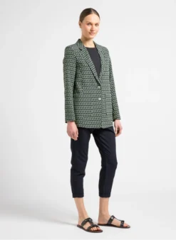 Ikks Jasje Met Reverskraag En Print | Zwart -Kleding Winkel 4101614