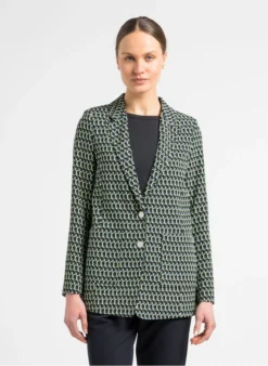 Ikks Jasje Met Reverskraag En Print | Zwart