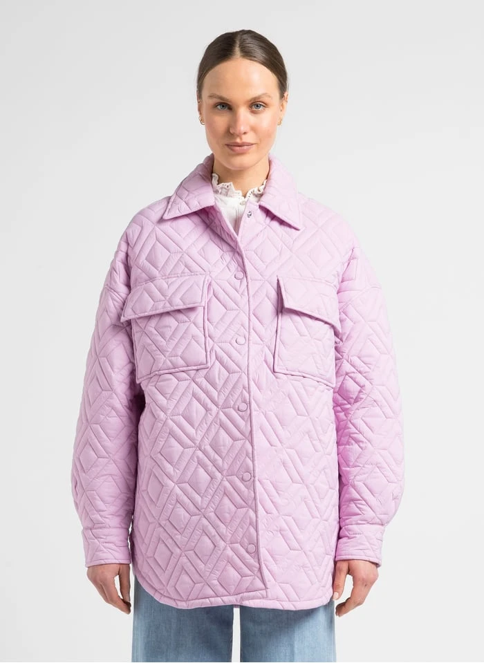 ESSENTIEL ANTWERP DEVILISH - Oversized, Gewatteerde Jasje | Violet 1 ESSENTIEL ANTWERP DEVILISH - Oversized, Gewatteerde Jasje | Violet