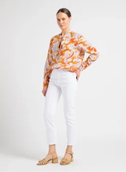 BATMAN - Ruimvallende, Katoenen Blouse | Violet -Kleding Winkel 4101828