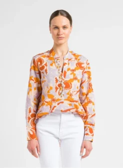 BATMAN - Ruimvallende, Katoenen Blouse | Violet