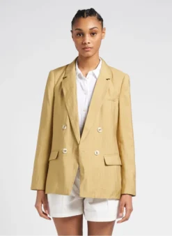 SEE U SOON Gestreepte Blazer | Geel