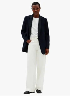 CLAUDIE PIERLOT VAINQUEUR - Jasje Met Sjaalkraag | Blauw -Kleding Winkel 4103115