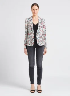 Ikks Jasje Met Reverskraag En Bloemenprint | Wit 9 Ikks Jasje Met Reverskraag En Bloemenprint | Wit -Kleding Winkel 4110121