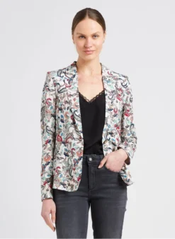 Ikks Jasje Met Reverskraag En Bloemenprint | Wit