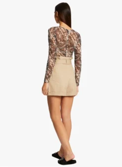 MORGAN TELEON - Top Met V-hals En Slangenprint | Veelkleurig -Kleding Winkel 4111786