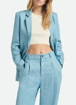 Vanessa Bruno LAMISS - Katoenen Blazer Met Reverskraag | Blauw