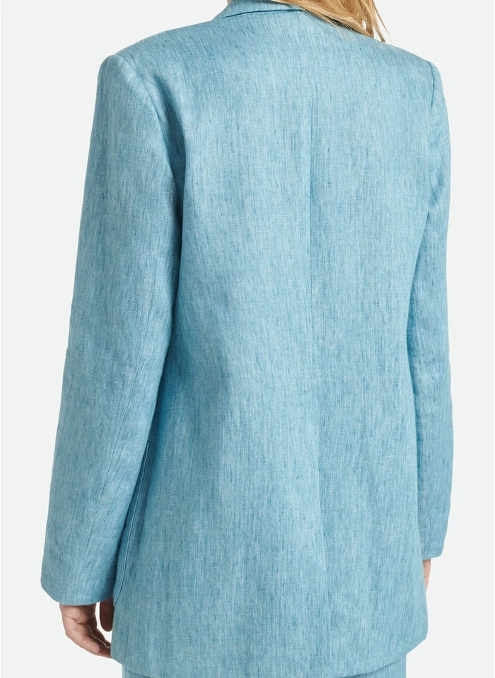 Vanessa Bruno LAMISS - Katoenen Blazer Met Reverskraag | Blauw 2 Vanessa Bruno LAMISS - Katoenen Blazer Met Reverskraag | Blauw - Afbeelding 2