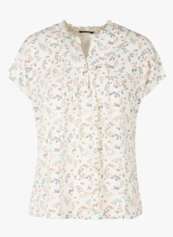 ONE STEP Wijde Top Met V-hals | Wit -Kleding Winkel 4115723