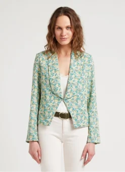 LE TEMPS DES CERISES TASHA - Jasje Met Sjaalkraag En Bloemmotief | Veelkleurig