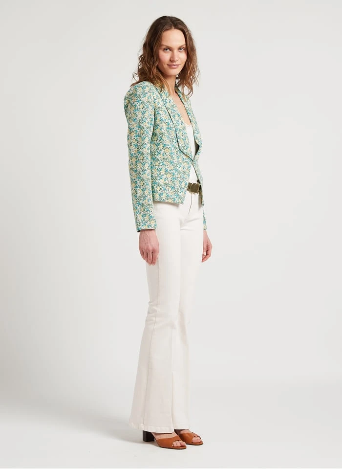 LE TEMPS DES CERISES TASHA - Jasje Met Sjaalkraag En Bloemmotief | Veelkleurig 4 LE TEMPS DES CERISES TASHA - Jasje Met Sjaalkraag En Bloemmotief | Veelkleurig - Afbeelding 4