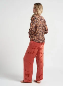 AMRITA - Katoenen Top Met Ronde Hals En Borduursel | Veelkleurig -Kleding Winkel 4123066