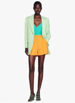 Sandro HARPER - Jasje Met Reverskraag | Groen 11 Sandro HARPER - Jasje Met Reverskraag | Groen -Kleding Winkel 4127038