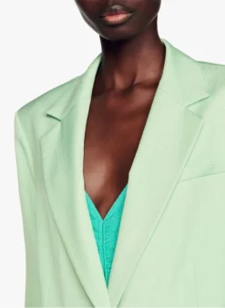 Sandro HARPER - Jasje Met Reverskraag | Groen 13 Sandro HARPER - Jasje Met Reverskraag | Groen -Kleding Winkel 4127039