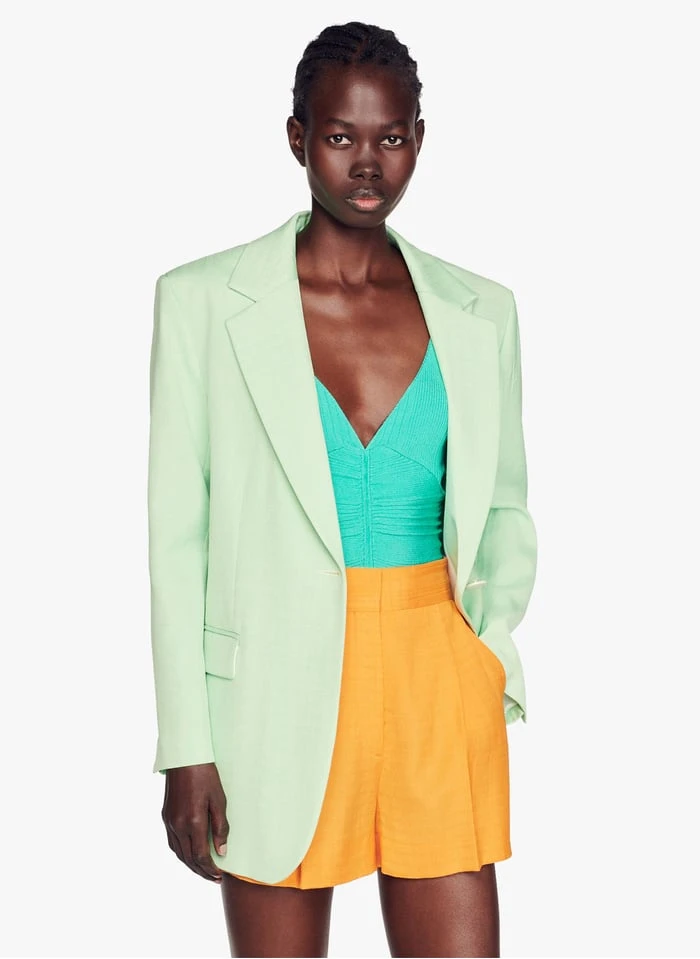 Sandro HARPER - Jasje Met Reverskraag | Groen 1 Sandro HARPER - Jasje Met Reverskraag | Groen