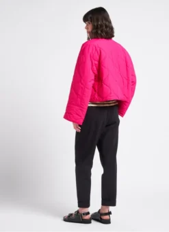CLOSED Oversized, Gewatteerd Jasje | Roze -Kleding Winkel 4128444