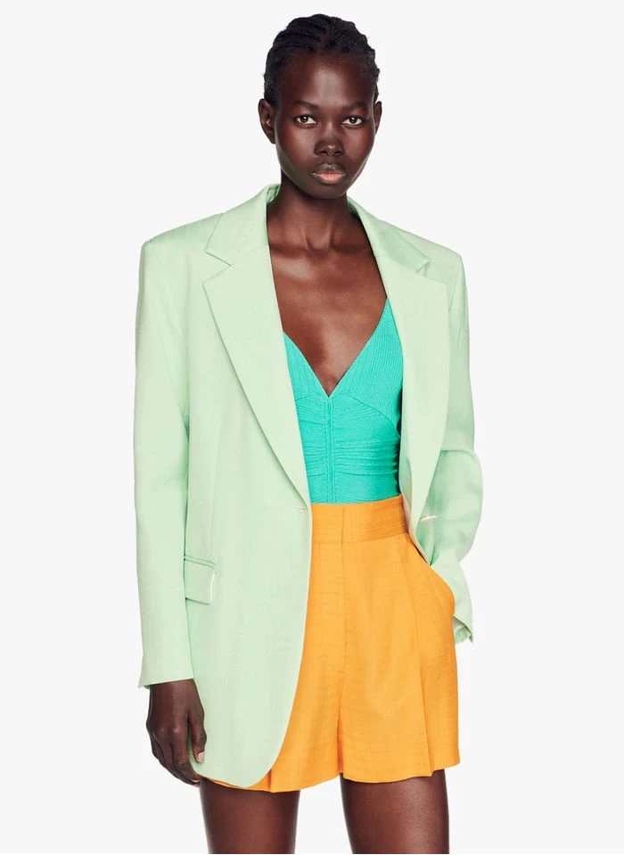 Sandro HARPER - Jasje Met Reverskraag | Groen 3 Sandro HARPER - Jasje Met Reverskraag | Groen - Afbeelding 3