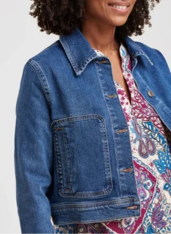 Recht Spijkerjasje Met Klassieke Kraag | Jeans Stone -Kleding Winkel 4132697