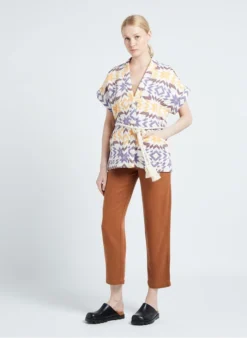 VIVE - Jasje Van Katoenmix Met Sjaalkraag | Beige 9 VIVE - Jasje Van Katoenmix Met Sjaalkraag | Beige -Kleding Winkel 4137625