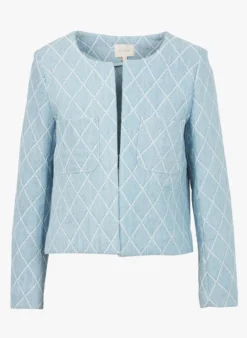 VALTER - Gewatteerd Spijkerjasje | Blauw -Kleding Winkel 4150265