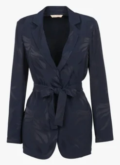 PENNYBLACK COGNOME - Jasje Met Reverskraag En Jacquardmotief | Blauw -Kleding Winkel 4150481