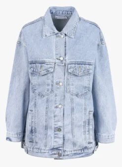 VALENTINA - Spijkerjasje Met Klassieke Kraag | Blauw -Kleding Winkel 4150689