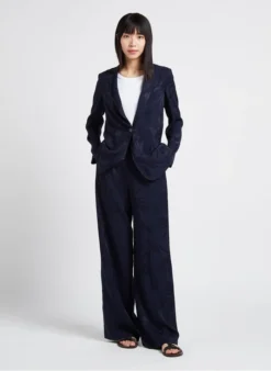 PENNYBLACK COGNOME - Jasje Met Reverskraag En Jacquardmotief | Blauw -Kleding Winkel 4156466