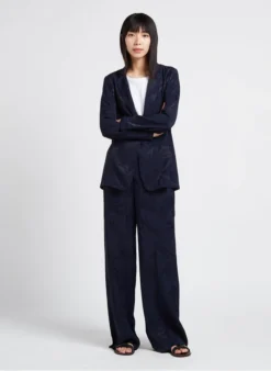 PENNYBLACK COGNOME - Jasje Met Reverskraag En Jacquardmotief | Blauw -Kleding Winkel 4156470