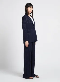 PENNYBLACK COGNOME - Jasje Met Reverskraag En Jacquardmotief | Blauw -Kleding Winkel 4156471