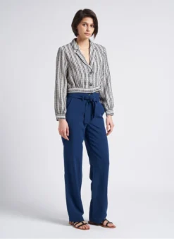 Kort, Gestreept Jasje Met Klassieke Kraag | Veelkleurig 8 Kort, Gestreept Jasje Met Klassieke Kraag | Veelkleurig -Kleding Winkel 4162219