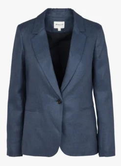 MAISON 123 ARLENE - Linnen Jasje Met Reverskraag | Jeans Verschoten -Kleding Winkel 4164893