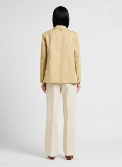 TWINSET Jasje Van Katoen En Linnen Met Reverskraag | Beige -Kleding Winkel 4165431