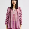 GERARD DAREL CELESTIN - Gestreepte Blouse Met V-hals | Roze