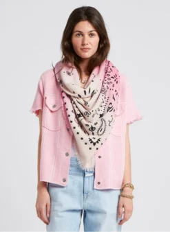 JESSINDA - Top Van Kasjmier Met Klassieke Kraag | Roze